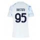 Inter Milan Alessandro Bastoni #95 Replike Gostujuci Dres za Ženska 2025-26 Kratak Rukav